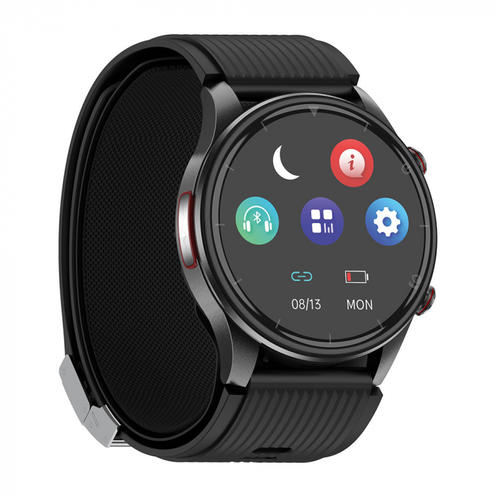 Smartwatch iSEN P700 Black, 1.43" AMOLED, Air Pump Blood Pressure Monitor, ECG, Heart Rate, Blood Oxygen, Temperature, Sleep & Health Tracking, Sports Modes, BT Call, Music Control, 300mAh [7]