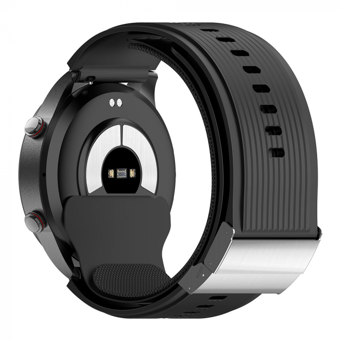 Smartwatch iSEN P700 Black, 1.43" AMOLED, Air Pump Blood Pressure Monitor, ECG, Heart Rate, Blood Oxygen, Temperature, Sleep & Health Tracking, Sports Modes, BT Call, Music Control, 300mAh [11]