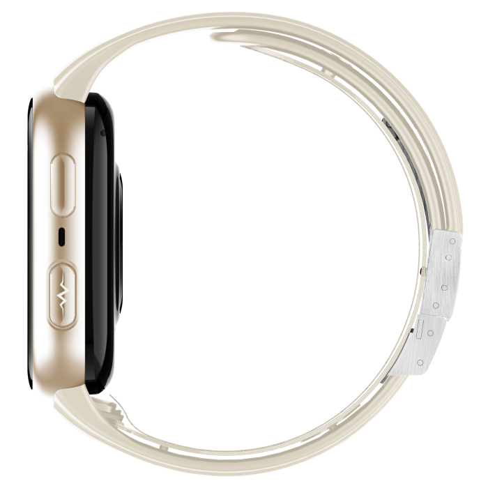 iSEN TK67 Smartwatch, Gold, 1.952” AMOLED, Bluetooth Calls, Air Pump Blood Pressure, ECG, Heart Rate, SpO2, Temperature, SOS, IP66, 530mAh Battery [7]
