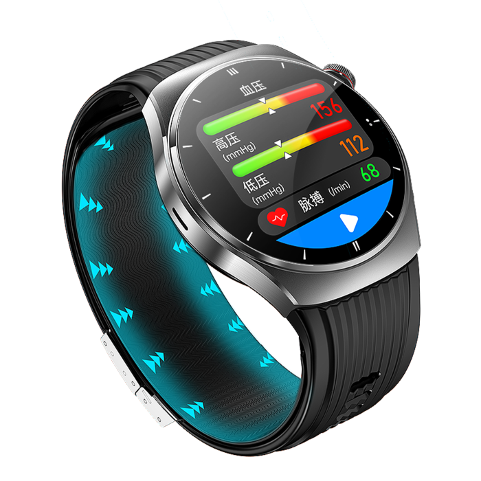 Smartwatch iSEN TK68, Negru, 1.43” AMOLED 466×466, Tensiune cu Pompă de Aer, ECG, SpO2 la Deget, Apeluri Bluetooth, SOS, NFC, IP66, Baterie 530mAh [5]