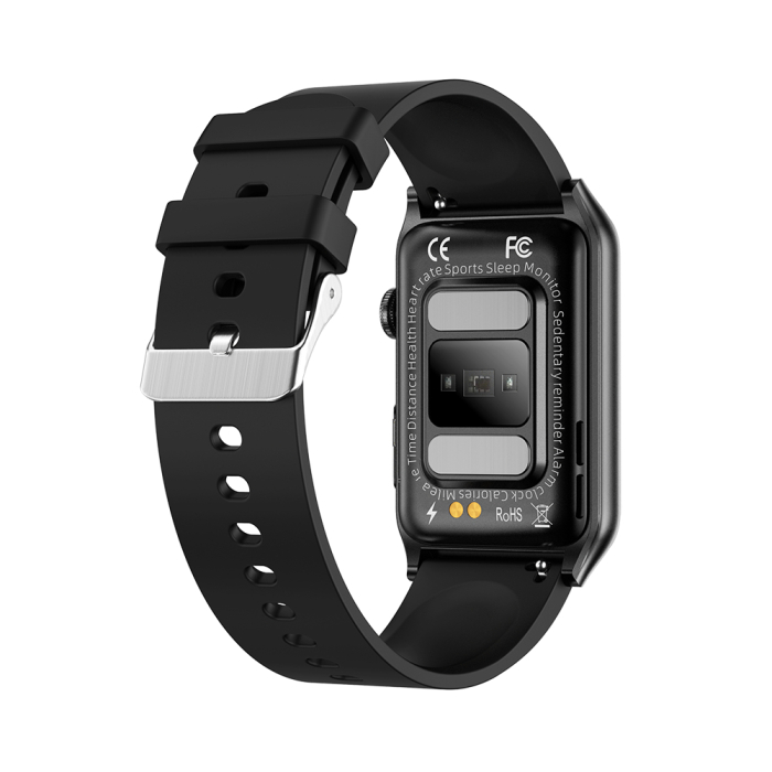 Smartwatch iSEN G50, Silicon Negru, 1.57” IPS HD, Bluetooth 5.4, Apeluri Bluetooth, Puls, SpO2, Temperatură, Somn, HRV, Moduri Sport, IP68, Baterie 250mAh [5]