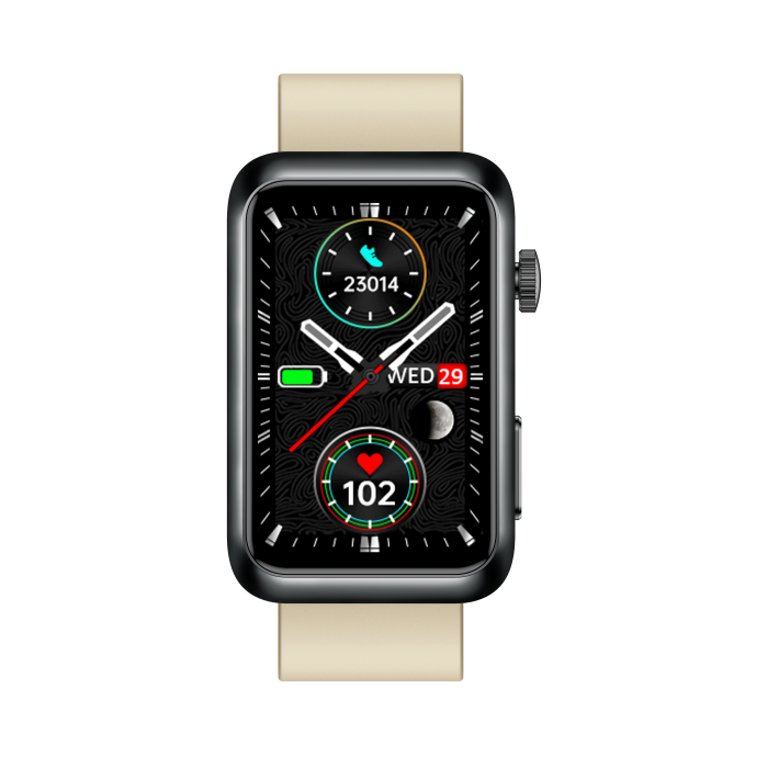 iSEN TK77 Okosóra Fehér, Szilikon, 1.57" HD, EKG, Mikro-Vizsgálat, Vércukor, Húgysav & Zsír Kockázat, BT Hívás, Hangasszisztens, Zseblámpa, SOS, 250mAh [10]