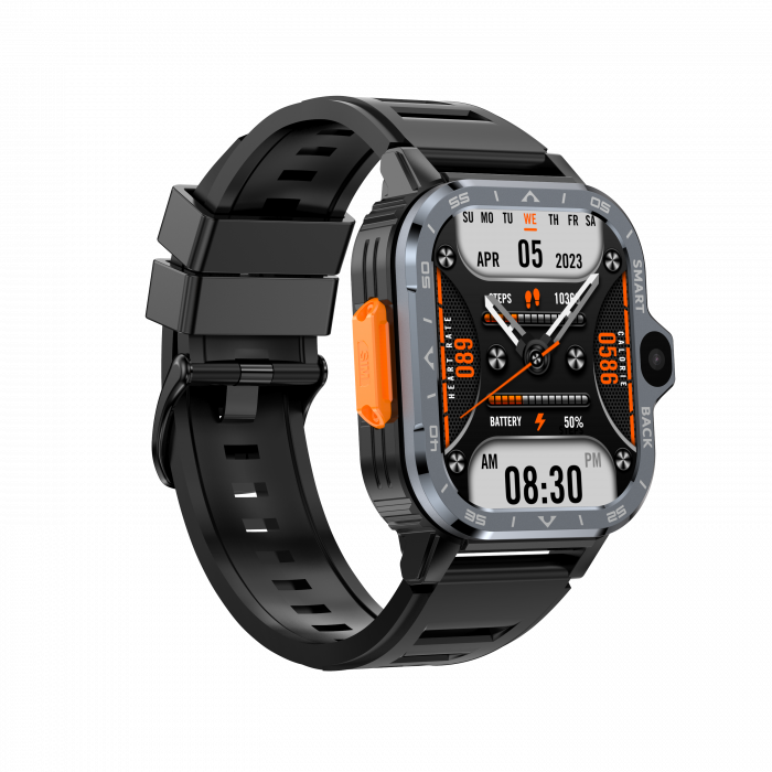 Smartwatch iSEN Watch PGD, Gri, 4G, 2.03" HD, QuadCore, Android 8.1, 4GB RAM + 64GB ROM, HD Dual Camera, NFC, GPS, Alipay, WeChat Pay, 800mAh, nanoSIM [5]