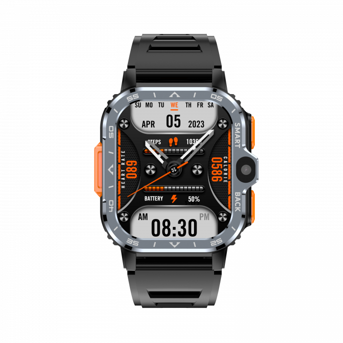 Smartwatch iSEN Watch PGD, Gri, 4G, 2.03" HD, QuadCore, Android 8.1, 4GB RAM + 64GB ROM, HD Dual Camera, NFC, GPS, Alipay, WeChat Pay, 800mAh, nanoSIM [4]