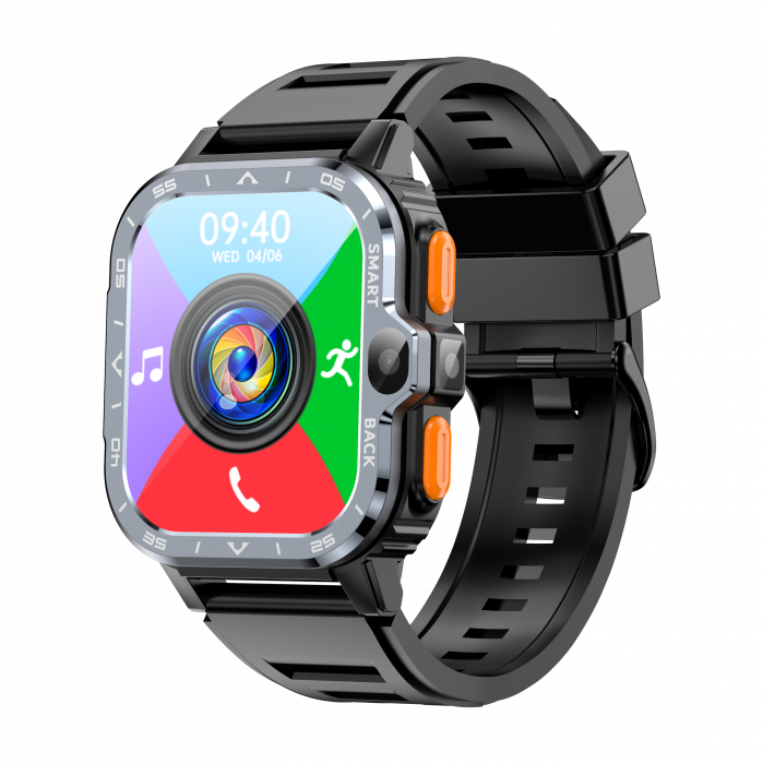 Smartwatch iSEN Watch PGD, Gri, 4G, 2.03" HD, QuadCore, Android 8.1, 4GB RAM + 64GB ROM, HD Dual Camera, NFC, GPS, Alipay, WeChat Pay, 800mAh, nanoSIM [6]