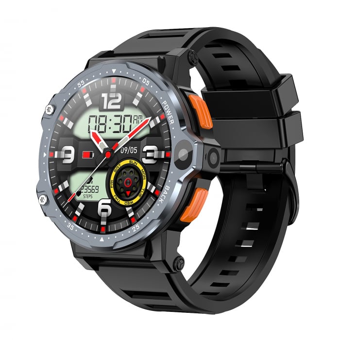 Smartwatch iSEN Watch AP6, Gri, 4G, 1.54 HD, QuadCore, Android 8.1, 4GB RAM + 64GB ROM, Dual Camera, Apel video HD, GPS, 800mAh, nanoSIM