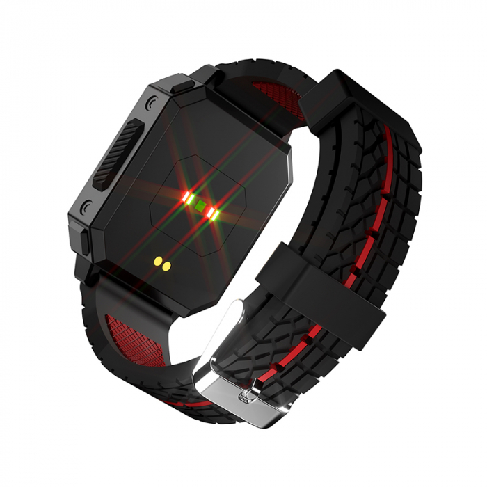 Smartwatch iSEN C1 Negru cu rosu [4]