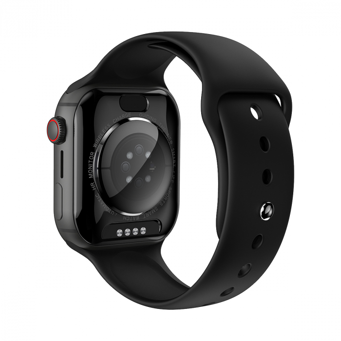 Smartwatch iSEN Watch DM60, negru cu bratara neagra silicon, 4G, 2.02" HD, 4GB RAM + 64GB ROM, android 8.1, Bt v4.2, nanoSIM, IP67, 800 mAh [5]