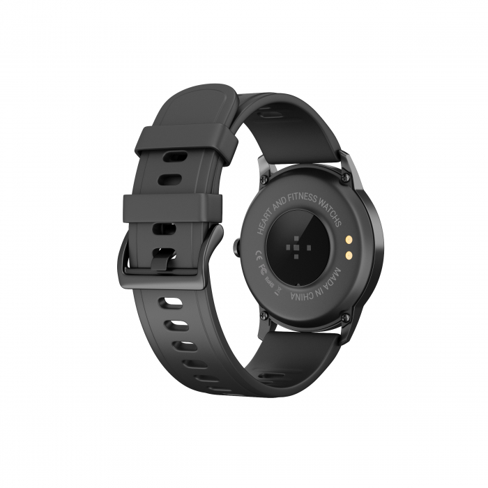Smartwatch iSEN Watch Q669, Black with black silicone bracelet, Monitoring of vital functions, IPS 1.28", Bt v5.0, IP67, 180 mAh [4]