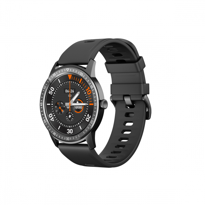 Smartwatch iSEN Watch Q669, Black with black silicone bracelet, Monitoring of vital functions, IPS 1.28", Bt v5.0, IP67, 180 mAh [5]