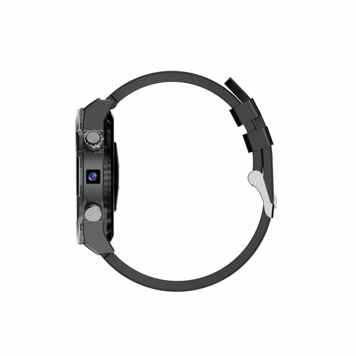 Smartwatch iSEN Watch T7, Black, 4G, 1.5" AMOLED, HD Dual Camera, Android 10, 6GB RAM + 128GB ROM, WiFi 5G, GPS, 800mAh, IP67, Silicone Strap [4]