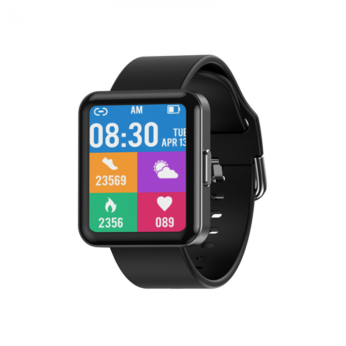 Smartwatch iSEN Watch Q333, Silver, IPS 1.7", Puls, Presiune sanguina, Saturatie oxigen, Monitorizare somn, Bt v5.0, IP67, 180mAh [2]