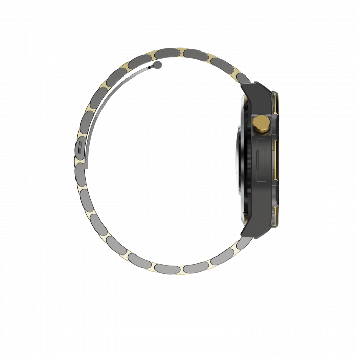 Smartwatch iSEN Watch T7, Black/Gold, 4G, 1.5" AMOLED, HD Dual Camera, Android 10, 6GB RAM + 128GB ROM, WiFi 5G, GPS, 800mAh, IP67, Metal Strap [5]