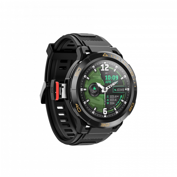 iSEN Watch Z1 okosóra, Fekete, 4G, 1,43" AMOLED, HD Kamera, Android 8.1, 2GB RAM + 16GB ROM, GPS, 800mAh, 1ATM, NanoSIM [2]