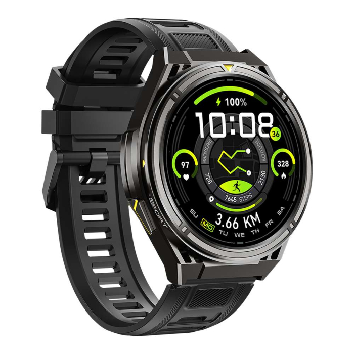 Smartwatch iSEN X2Pro Outdoor GPS, Negru, 1.43” AMOLED, GPS Dual-Band L1+L5, Hărți Offline, Apeluri Bluetooth, Muzică Offline, Puls, 100+ Moduri Sport, 500mAh [5]