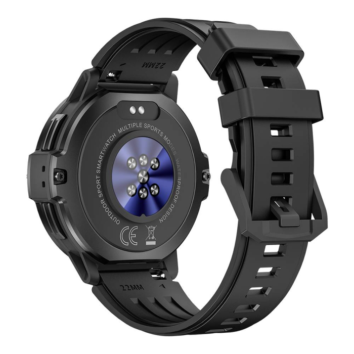 iSEN C31 GPS Okosóra, Fekete, 1.46” HD, Bluetooth 5.3 Hívások, Multi-System GPS, Pulzus, Alvás, 100+ Sportmód, 6-Tengelyes Szenzor, 2 ATM, 500mAh Akkumulátor [5]