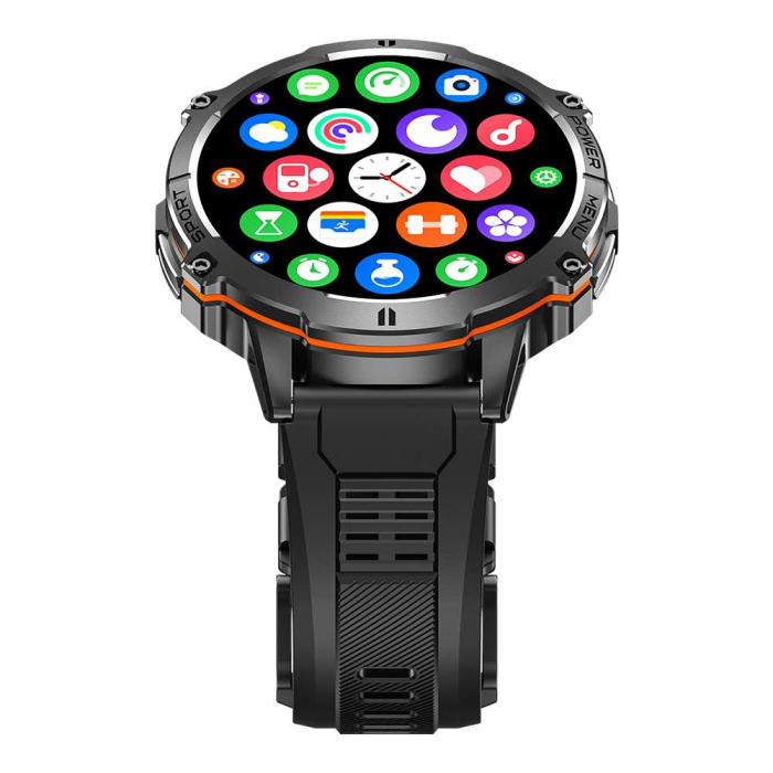 Smartwatch iSEN X3, Negru, 1.73” AMOLED HD, Apeluri Bluetooth, GPT, AI Watch Face, Autonomie Standby 100 Zile , Puls, 150+ Moduri Sport, GoMore, Baterie 1000mAh [6]