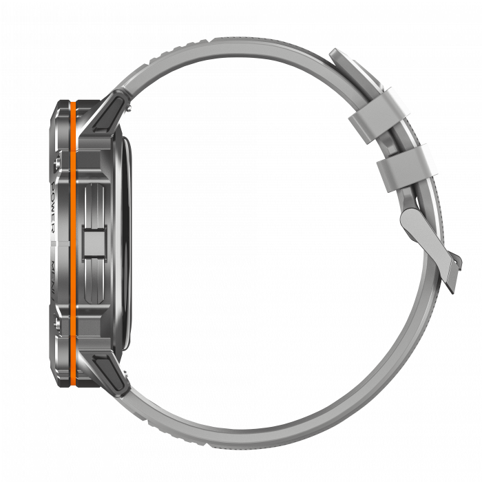 iSEN X3 okosora, Szürke szilikon, 1.73" AMOLED, SpO2-, stresszfigyeles, 100+ sportmod, Bluetooth, 1000 mAh, Android 9.0 vagy iOS 9.0 es ujabb verzio kompatibilis [5]