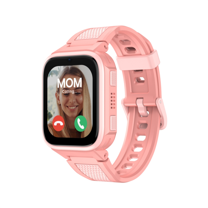 Smartwatch LAGENIO K10, Roz, 4G, 1.8   AMOLED, 64MB RAM, 128MB ROM, Camera 0.3MP, RTOS, Tracking GPS, Apel Video, Mesaje, Control Parental, Ceas cu Alarma, 950mAh, Pentru copii intre 5-14