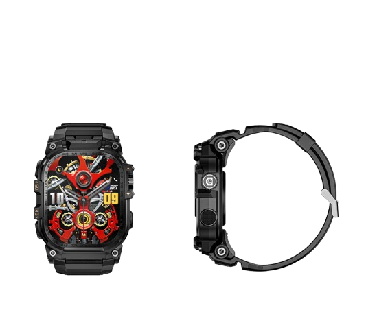 Lokmat Appllp 7 Max Smartwatch, Black, 4G LTE, Calling, Nano SIM, 2.06" AMOLED Display, 3GB RAM + 32GB, GPS, NFC, Heart Rate Monitor [5]