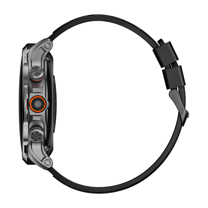 Lokmat Appllp 8 Pro Okosóra, Fekete ,  4G LTE, Hívás, Nano SIM, 1.85" TFT kijelző, 2GB RAM + 32GB, 2MP kamera (5MP interpolált), GPS, NFC, Pulzusmérés [9]