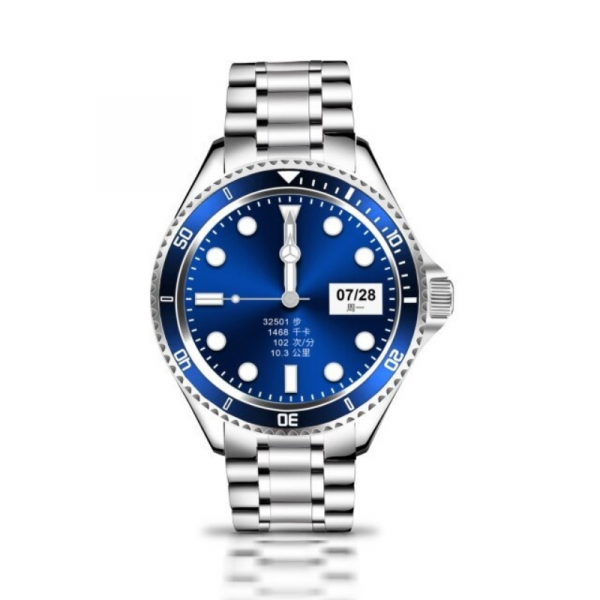 Smartwatch STAR Z69 Albastru, Bratara metal, TFT 1.28", Bluetooth v5.1, Ritm cardiac, Presiune sanguina, Monitorizare menstruatie, 350mAh [2]