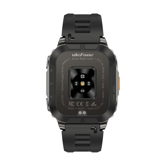 Ulefone Armor Watch Ultra Okosóra, Fekete, 1.93” AMOLED 60Hz, GPS + AGPS, Offline Térképek, Bluetooth Hívás, Pulzus, SpO2, HRV, 5ATM, IP68/IP69K, 700mAh [8]