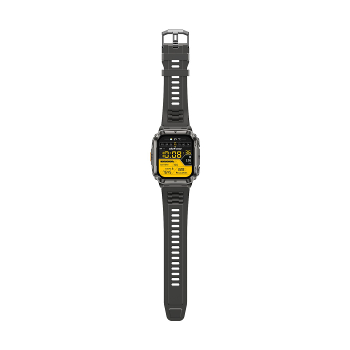 Ulefone Armor Watch Ultra Okosóra, Fekete, 1.93” AMOLED 60Hz, GPS + AGPS, Offline Térképek, Bluetooth Hívás, Pulzus, SpO2, HRV, 5ATM, IP68/IP69K, 700mAh [7]