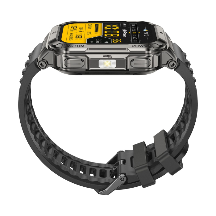 Ulefone Armor Watch Ultra Okosóra, Fekete, 1.93” AMOLED 60Hz, GPS + AGPS, Offline Térképek, Bluetooth Hívás, Pulzus, SpO2, HRV, 5ATM, IP68/IP69K, 700mAh [5]