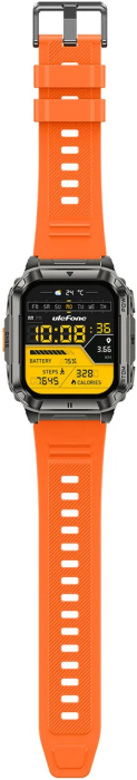 Ulefone Armor Watch Ultra Okosóra, Narancssárga, 1.93” AMOLED 60Hz, GPS + AGPS, Offline Térképek, Bluetooth Hívás, Pulzus, SpO2, HRV, 5ATM, IP68/IP69K, 700mAh [5]