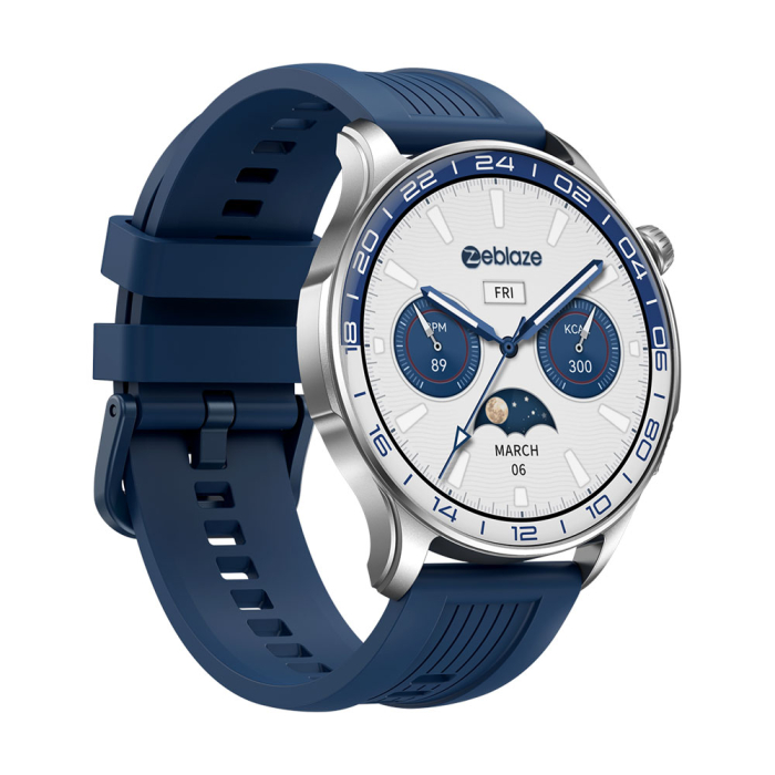 Smartwatch Zeblaze Btalk 4 Pro, Argintiu, 1.43” AMOLED 466×466, Apeluri Bluetooth 5.3, Puls, SpO2, Somn, Moduri Sport, Always-On Display, IP68, Baterie 260mAh [3]