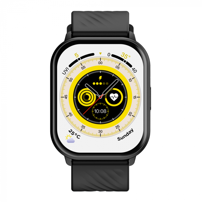 Smartwatch Zeblaze GTS 3 Negru, Display 2.03'' HD, Apel vocal, Moduri sport 100+, Monitorizare sanatate 24/24, IP68, 280mAh [2]