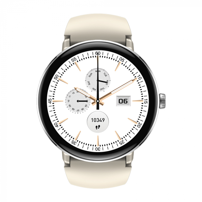 Okosóra Zeblaze Lily 2 Ezüst, 1,2" Ultra HD AMOLED, HRV, EKG, Egészségügyi monitorozás, Sport funkciók, Bluetooth hívás, 200 mAh, Android 5.0 vagy iOS 10.0 vagy újabb [2]