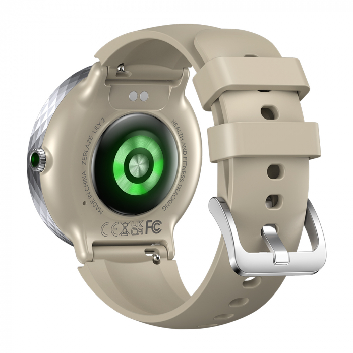 Okosóra Zeblaze Lily 2 Ezüst, 1,2" Ultra HD AMOLED, HRV, EKG, Egészségügyi monitorozás, Sport funkciók, Bluetooth hívás, 200 mAh, Android 5.0 vagy iOS 10.0 vagy újabb [6]