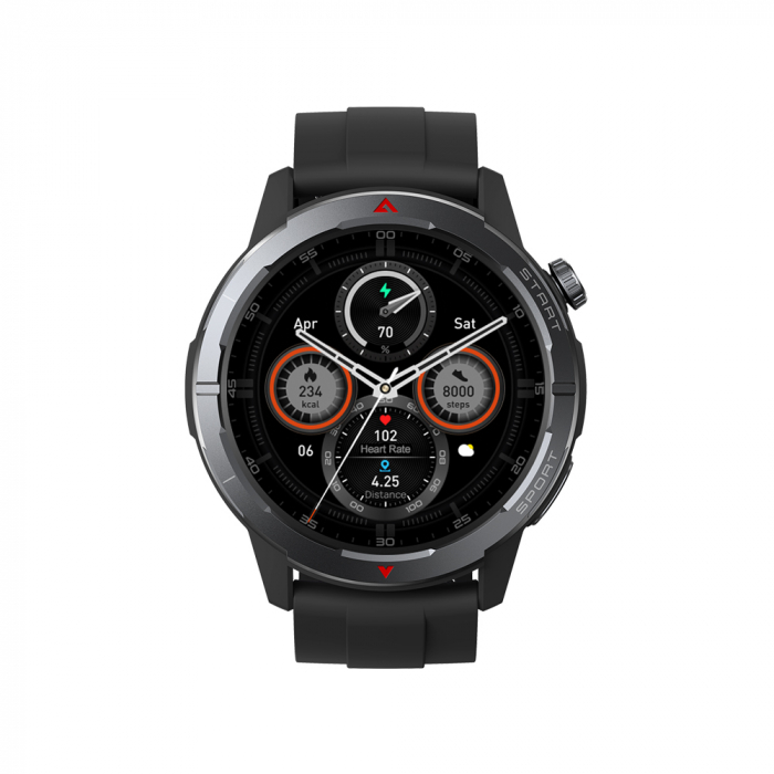 Smartwatch Zeblaze Stratos 3 Ultra Negru, 1.43'' AMOLED, GPS, HR, SpO2, Apel Bluetooth, Notificari, 300mAh, App dedicata: Zeblaze Fit, Dual-band GNSS, 120+ Moduri Sport [2]