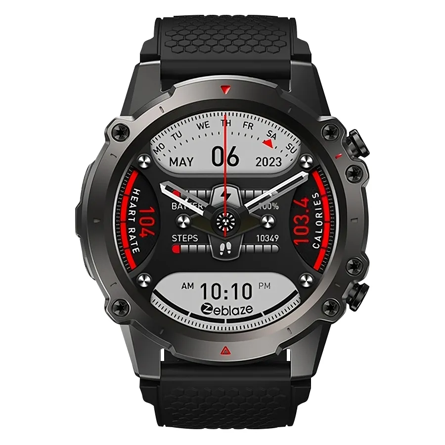 Smartwatch Zeblaze Vibe 7 Lite Negru, Display ips 1.47 , Bt v5.2, Functia Bt Call, Ritm cardiac, Saturatie oxigen, Calorii, 280mAh