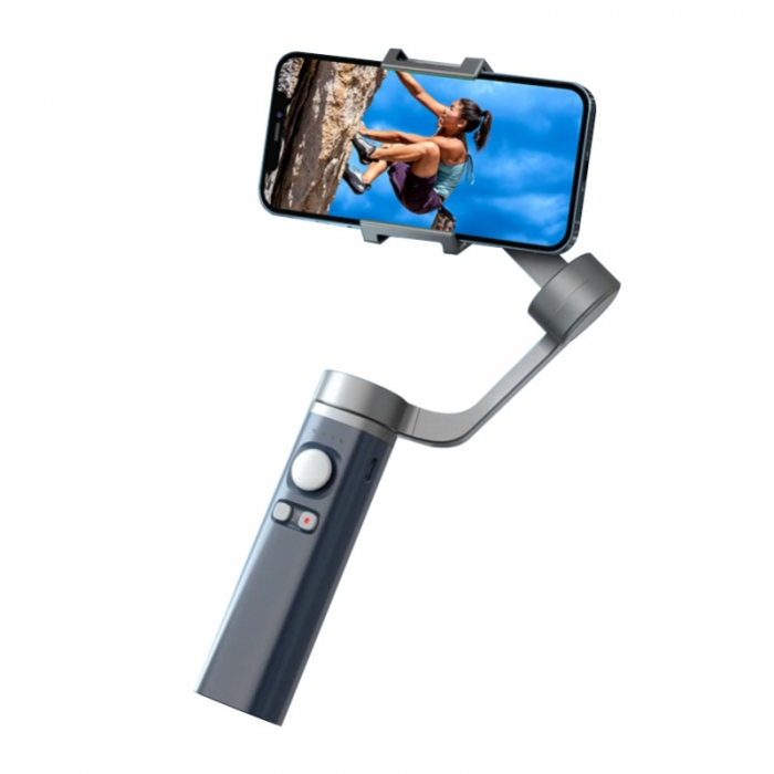 FunSnap Capture π (PI) Blue 3-Axis Foldable Gimbal Stabilizer for Smartphone, Gyroscope, Bluetooth, Metal Case, 4500mAh [3]