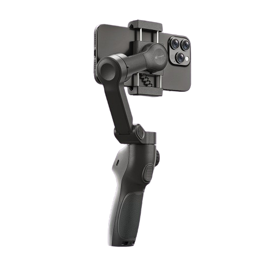 Stabilizator Telefon iSEN CM9 AI Version, Gimbal 3 Axe, Negru, Modul AI Tracking, Lumină Fill Light, Bluetooth, 1400mAh, Tripod, Telecomandă [4]
