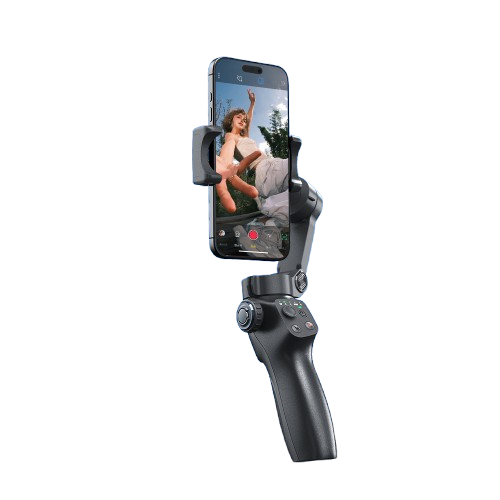 Stabilizator Telefon iSEN CM9 Standard Edition, Gimbal 3 Axe, Negru, Bluetooth, Baterie 1400mAh, Tripod, Telecomandă [2]