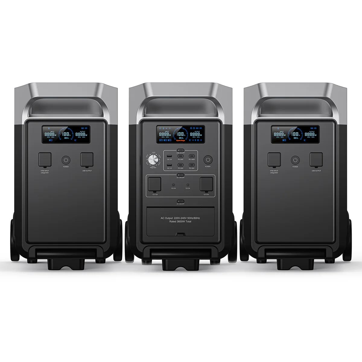 Modul de extindere Fossibot FB3840, pentru statia de incarcare Fossibot F3600 Pro, 3840Wh, 200W, Baterie LiFePO4, BMS [7]