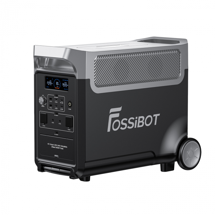 Fossibot F3600 Pro Portable Charging Station + Fossibot SP420 Solar Panel Black, 3600W, 3840Wh, LCD Screen, BMS Protection, 13 Outputs, Detachable LED Flashlight, SOS [4]
