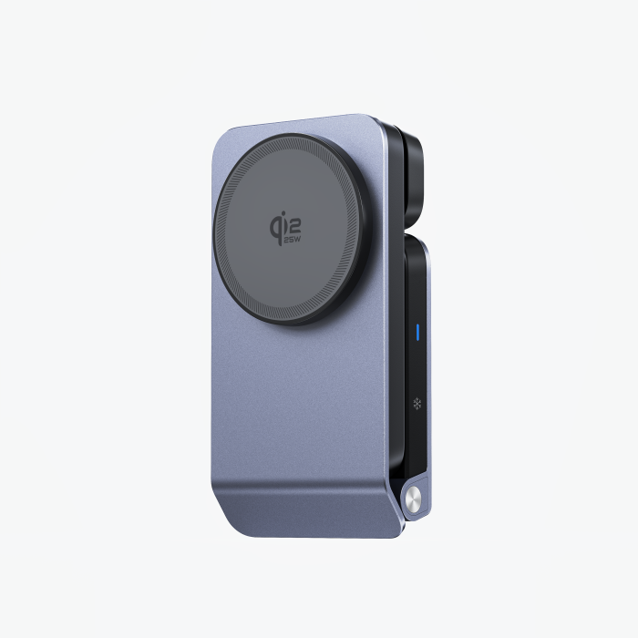 Stație de Încărcare Wireless iSEN W103, Magnetică 3 în 1, Pliabilă, Încărcare Telefon 25W, Smartwatch 2.5W, Căști TWS 5W, Suport Reglabil, Design Compact [3]