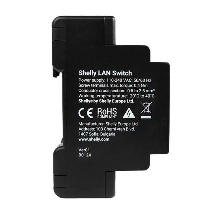 Switch Ethernet cu 5 porturi RJ45 Switch LAN Shelly [3]