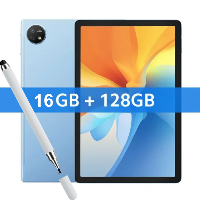 Tableta Blackview Oscal Pad 16 Albastru, 4G, 10.5 FHD+, Android 13, 16GB RAM(8GB+8GB), 128GB ROM, Unisoc T606 Octa Core, 13MP, 8200mAh, 18W, Stylus Pen, Dual SIM