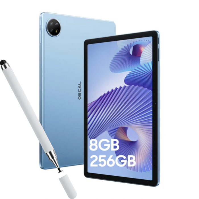 Tableta Blackview Oscal Pad 18 Albastru, 4G, 11 FHD+, Android 13, 16GB RAM(8GB+8GB), 256GB ROM, T616 Octa Core, 8800mAh, 18W, Stylus Pen, Dual SIM