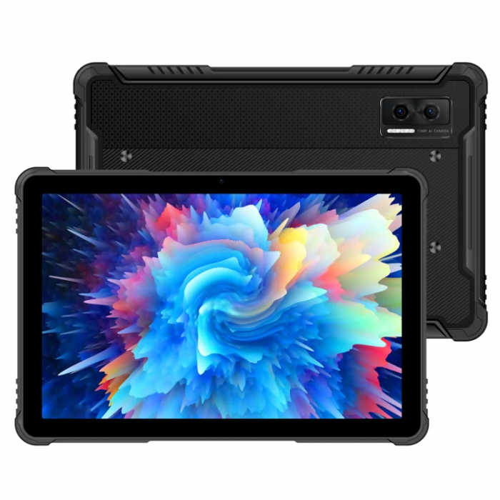 Tableta Doogee R08 Rugged, Black, 4G, 10.1 HD+, Android 13, 16GB RAM (6GB + 10GB extensibili), 256GB ROM, 13MP+5MP, MT8788 Octa Core, 7680mAh, OTG, Face Unlock, Dual SIM