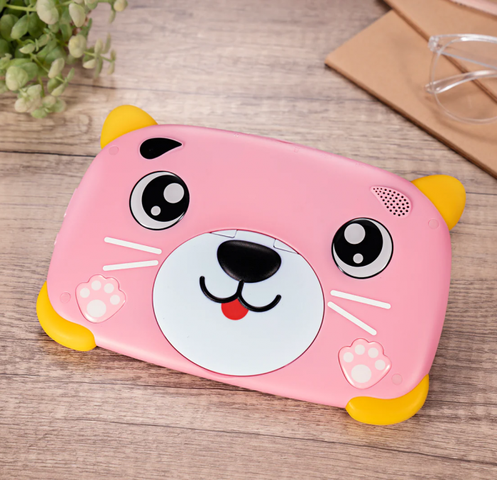 Tableta Doogee U7 Kids Pink, IPS 7" TÜV SÜD, Android 10, 4GB RAM (2GB+2GB extensibili), 32GB ROM, MT6580, 3400mAh, Husa Silicon, Aplicatii Copii [5]