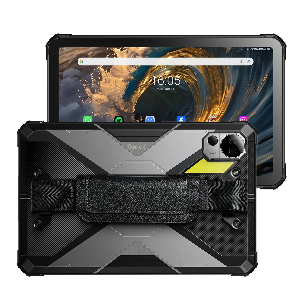 Tableta Fossibot DT3, Gri, 5G, 10.4" 2K IPS Incell Display, 32GB RAM (12GB + 20GB Extensibili), 256GB ROM, 64MP, Android 15, Dimensity 7300, Lanterna LED Camping, OTG, 21560mAh, 66W, Dual SIM [4]