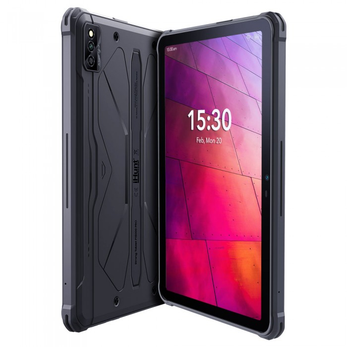 Tableta iHunt Tablet P15000 Pro Negru, 4G, IPS 10.1, Android 12, 8GB RAM, 128GB ROM, Helio P60 OctaCore, IP68, 15600mAh, Dual SIM