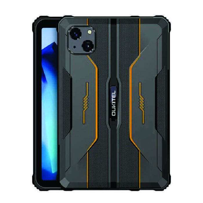 Tableta Oukitel RT3 Orange, 4G, IPS 8" HD, 4GB RAM, 64GB ROM, Android 12, MT6762 P22 OctaCore, IP68, Incarcare 10W, 5150mAh, Dual SIM [2]